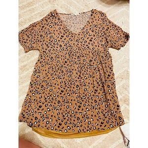 Cheetah print boutique dress